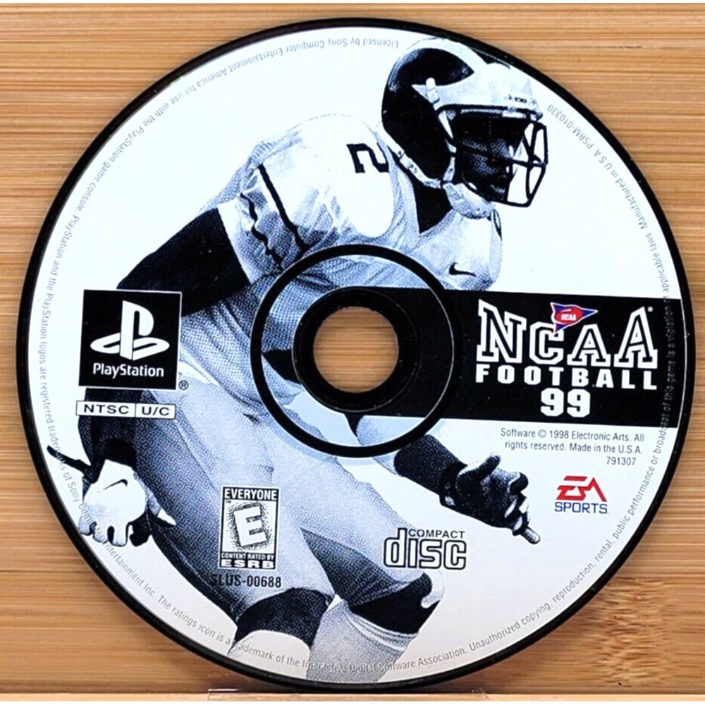 NCAA FOOTBALL 99 PS1 GAME ‎ DISC ONLY PLAYSTATION SONY EA SPORTS